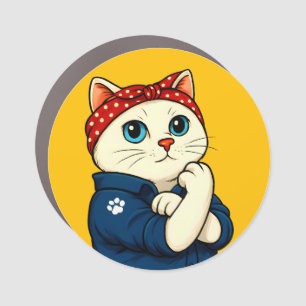 Cat Mom Mothers Day Car Magnet