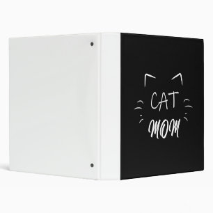 Cat Mom Mothers Day Cat Pet Lover Gift 3 Ring Binder