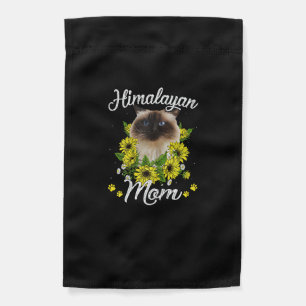 Cat Mom Mother's Day Gifts Sunflower Himalayan Mom Garden Flag