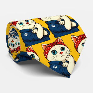 Cat Mom Mothers Day Neck Tie