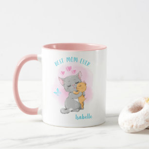 Cat mom mug, best mom ever, mothers day gift idea mug