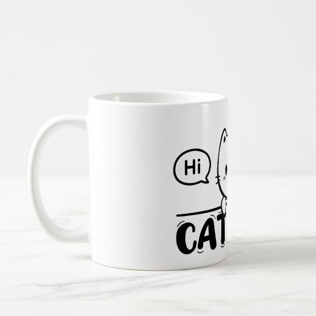 cat mom mug funny gift lover cute mug (Left)