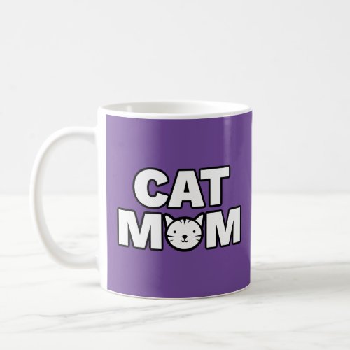 CAT MOM Mug Purple