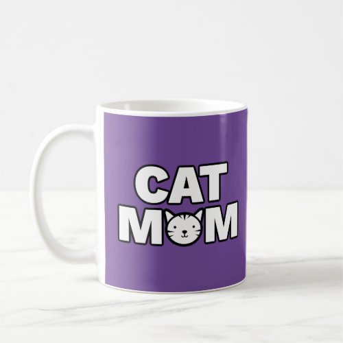 CAT MOM Mug Purple