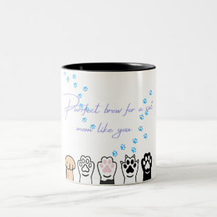 Cat Mom Mug – Purrfect Brew & Paw Prints