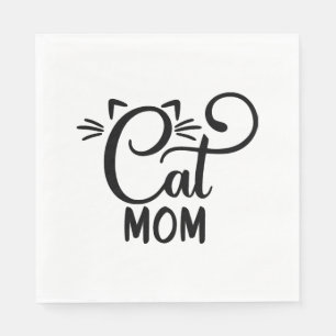Cat mom napkins