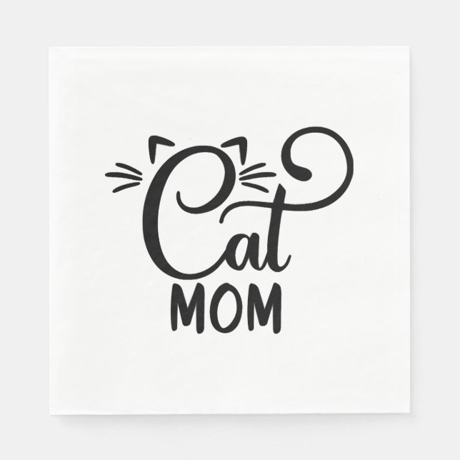 Cat mom   napkins (Front)