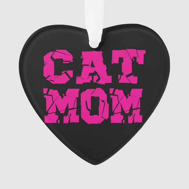 Cat Mom Ornament (Front)