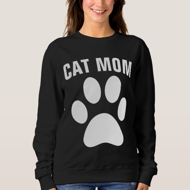CAT MOM PAW PRINT T-Shirts (Front)