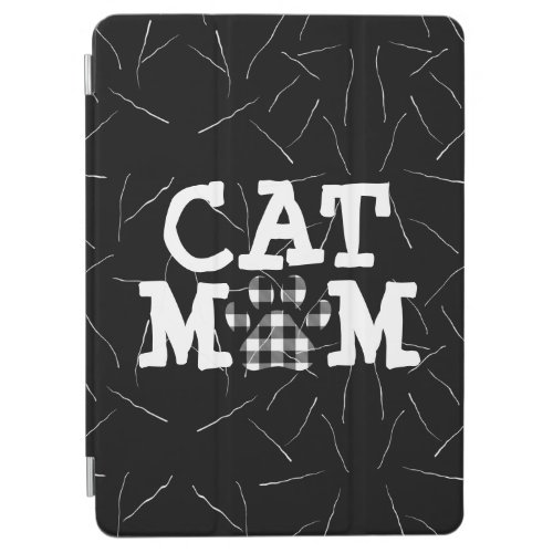 Cat Mom Pawprint with Cat Hair  iPad Air Cover