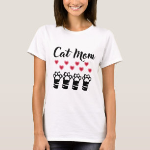 Cat Mom Paws T-Shirt