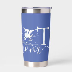 Cat mom personalized insulated tumbler