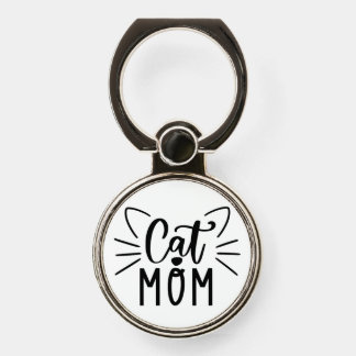 Cat Mom Phone Ring Stand
