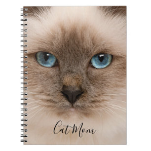 Cat Mom Photo  Notebook