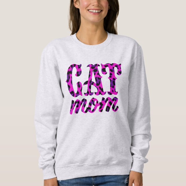 Cat Mom Pink Sweatshirt (Front)