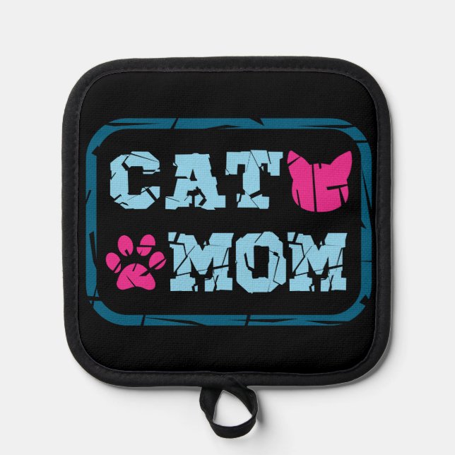 Cat Mom Pot Holder (Front)