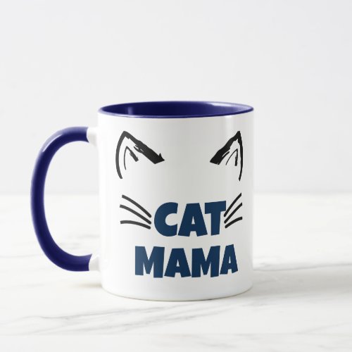 Cat mom Proud mommy pet lover Cat Mama Mug Design