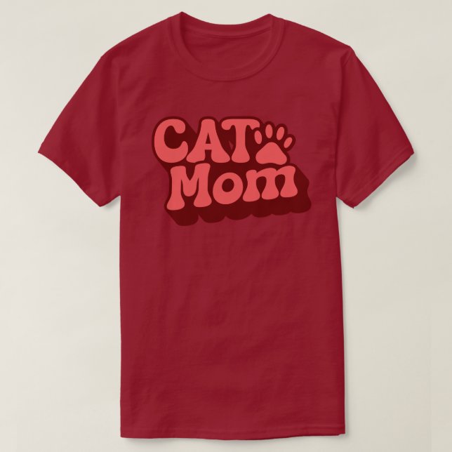 Cat Mom Shirt For Mother's Day (Design Front)