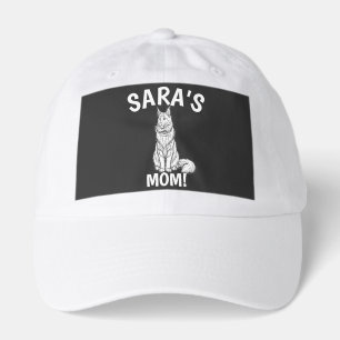 Cat Mom Shirt, Personalize, Maine Coon, Hat