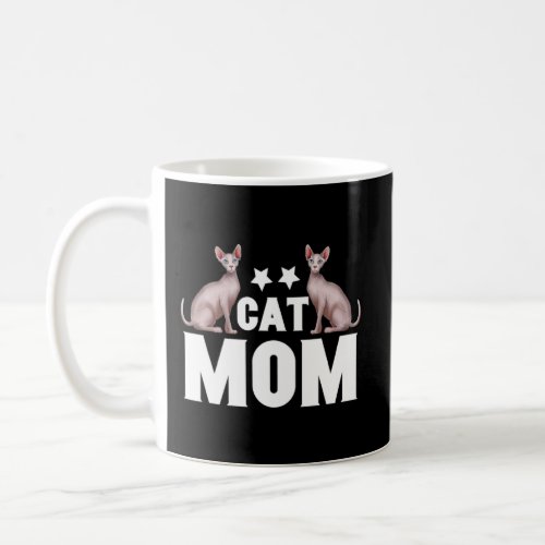 Cat Mom Sphynx I Love My Hairless Cats Family Matc Coffee Mug