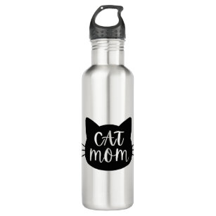 Cat Mom Stainless Steel Water Bottle