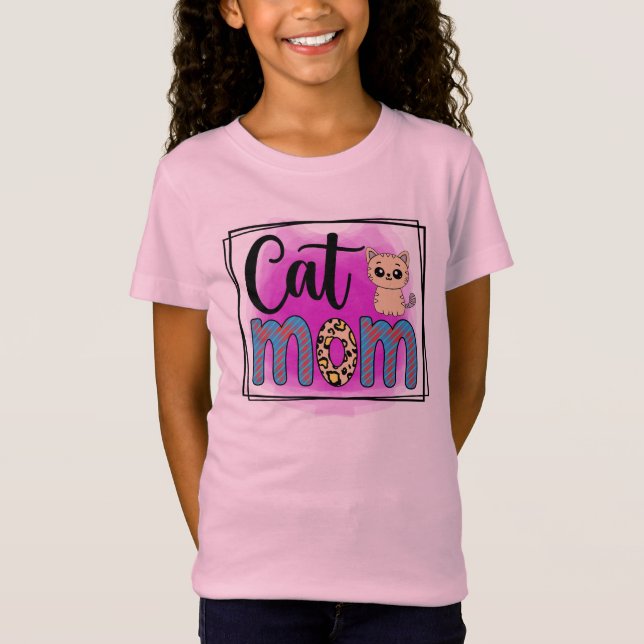 Cat Mom Sublimation T-Shirt (Front)
