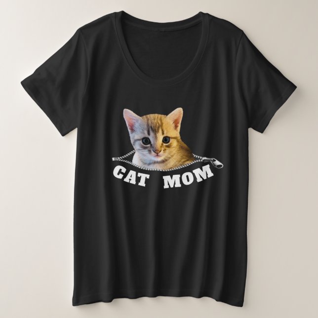 Cat mom  T-Shirt (Design Front)