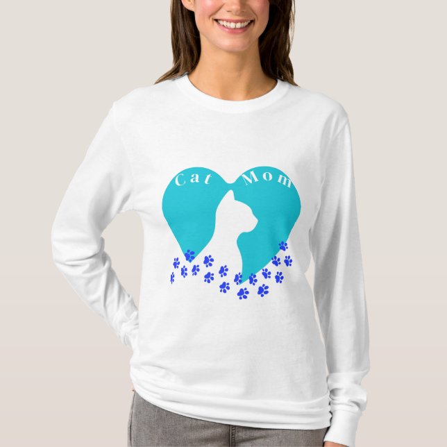 Cat Mom T-Shirt (Front)