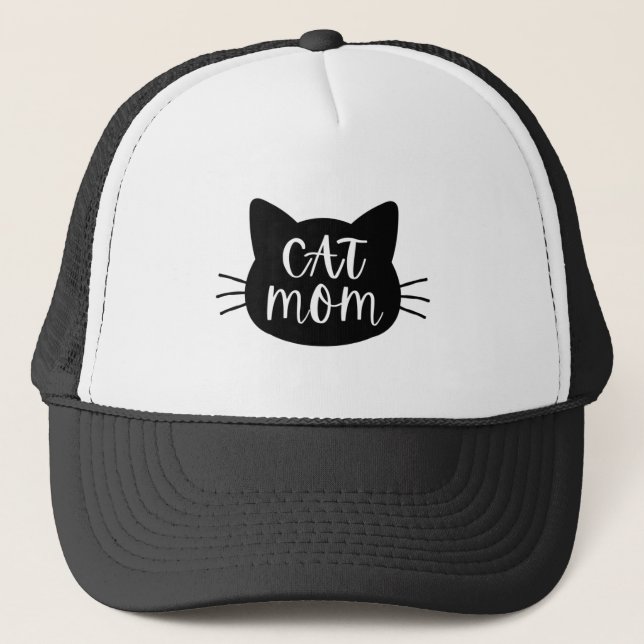 Cat Mom Trucker Hat (Front)