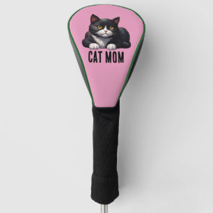 CAT MOM TUXEDO GOLF HEAD COVER