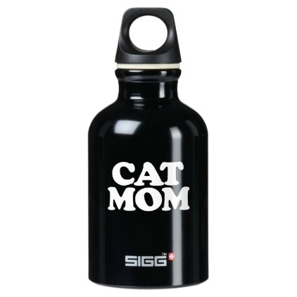 cat mom water bottle