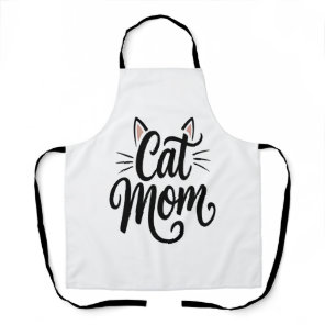 Cat Mom Whiskers and Ears Apron
