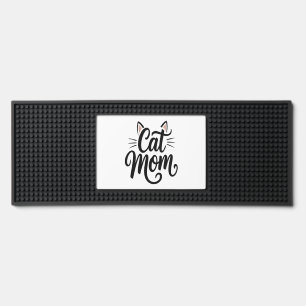Cat Mom Whiskers and Ears Bar Mat