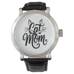 Cat Mom Whiskers and Ears Watch