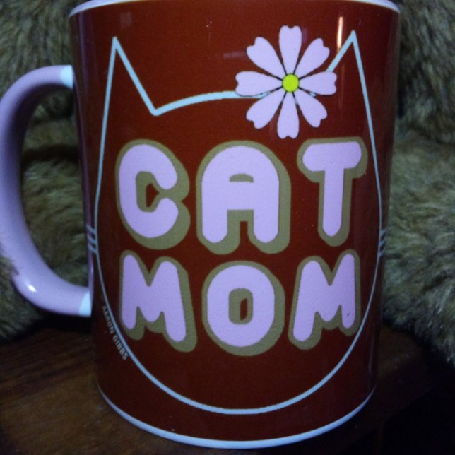 CAT MOM with Pink Flower Mug (Creator Uploaded)