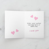 Cat Mom Youre My Person I Love You Custom Greeting Card (Inside)