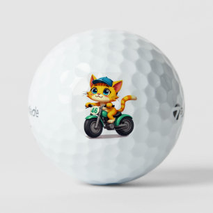Cat momy golf balls