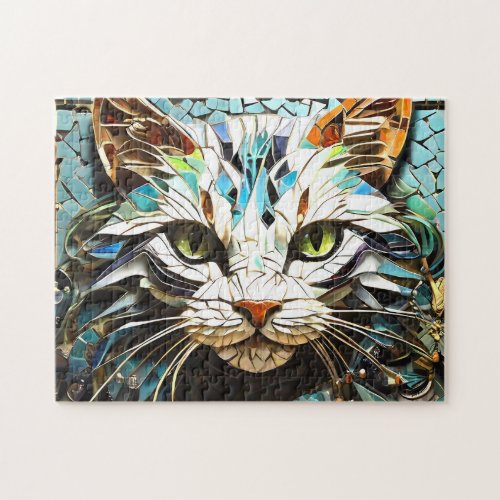 Cat Mosaic Stained Glass Designer Puzzle