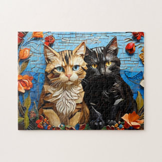 Cat Mosaic Stained Glass Designer Puzzle