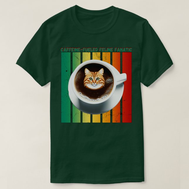cat mother coffee lover 20 T-Shirt (Design Front)
