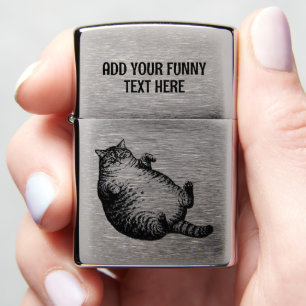 Cat Mother I Am But Skin and Bones For Cat Lover Zippo Lighter
