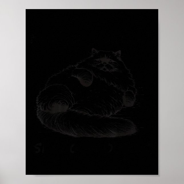 Cat Mother I Am But Skin And Bones  Poster (Front)
