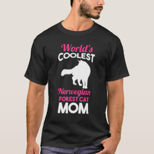 Cat Mother Norwegian Forest Mom T-Shirt