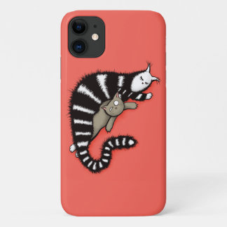 Cat Mother Protects Her Cute Kitty iPhone 11 Case