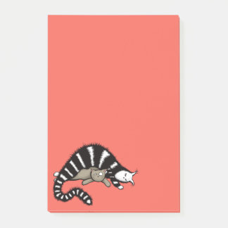 Cat Mother Protects Her Cute Kitty Post-it Notes