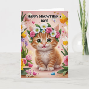 Cat Mother's Day Card Cat Mom Card Mothers Day
