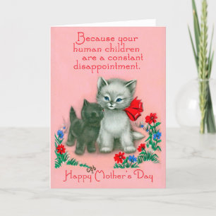 Cat Mother's day - funny Mother's day card
