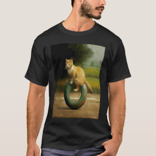 Cat Motorbike Donut T-Shirt