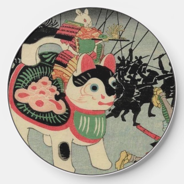 Cat Mouse Battle Wireless Charger (Front)