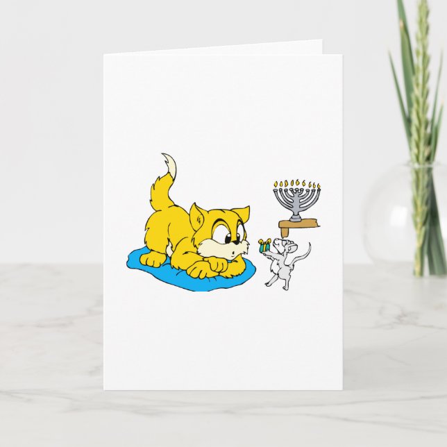 Cat & Mouse Holiday Card (Front)